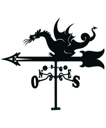 V-65 Veleta con dibujo de dragón en hierro