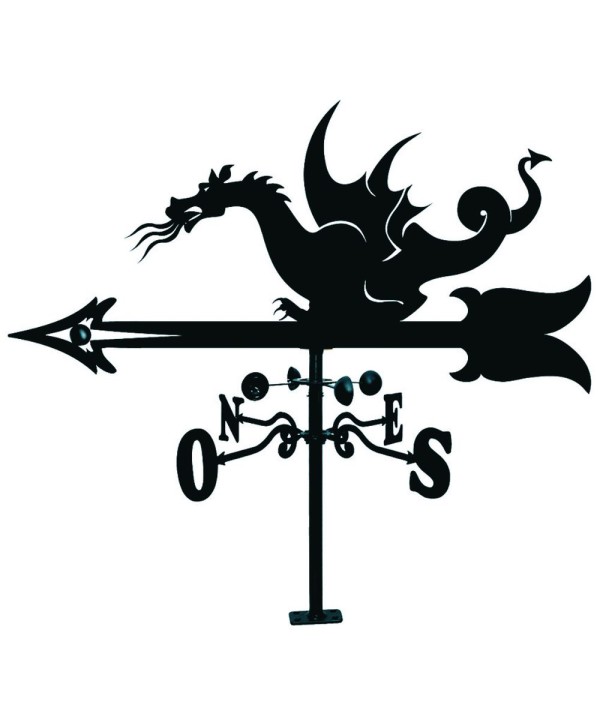 V-65 Veleta con dibujo de dragón en hierro