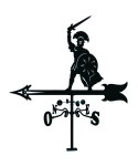 V-67 Veleta en chapa silueta clásica guerrero