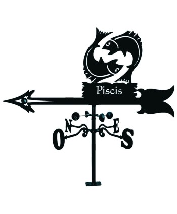 V-83 Veleta con silueta de piscis de forja