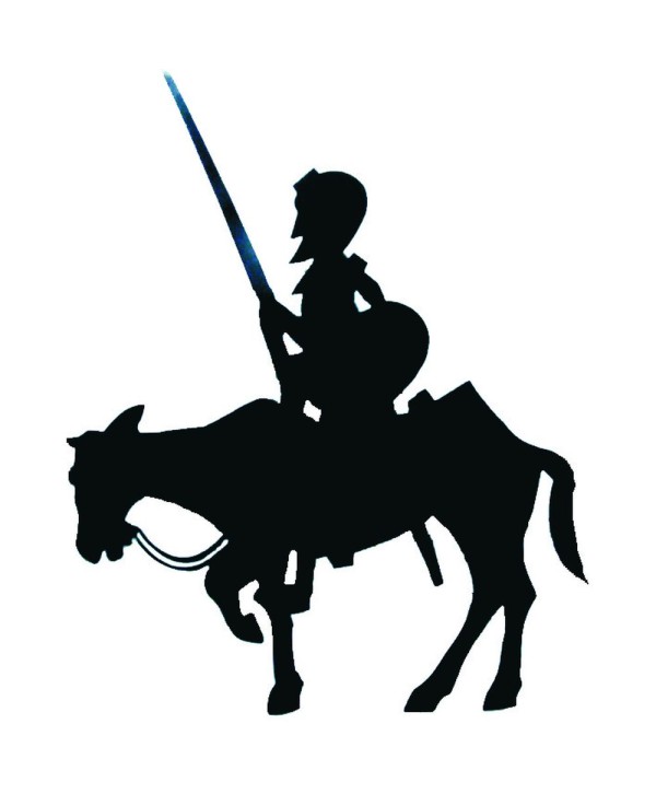 QJ-2 Quijote de pared plano de hierro forjado