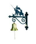 QJ-13 Campana con brazo silueta de quijote de forja