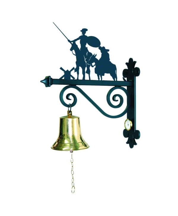 QJ-13 Campana con brazo silueta de quijote de forja