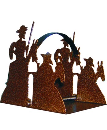 QJ-29 Servilletero dibujo de quijote en hierro