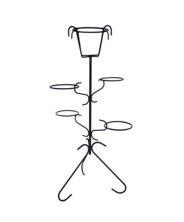 M-24 Macetero con aros para varias macetas de forja