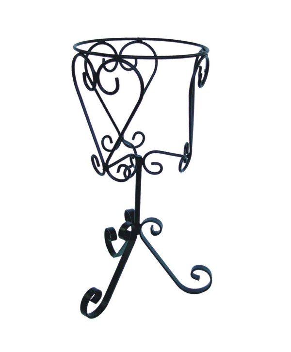 M-25 Macetero con rizos de hierro forjado