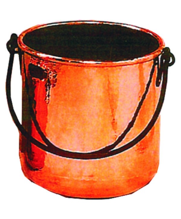 CBL-18 Cubo pozal cobre con diseño antiguo