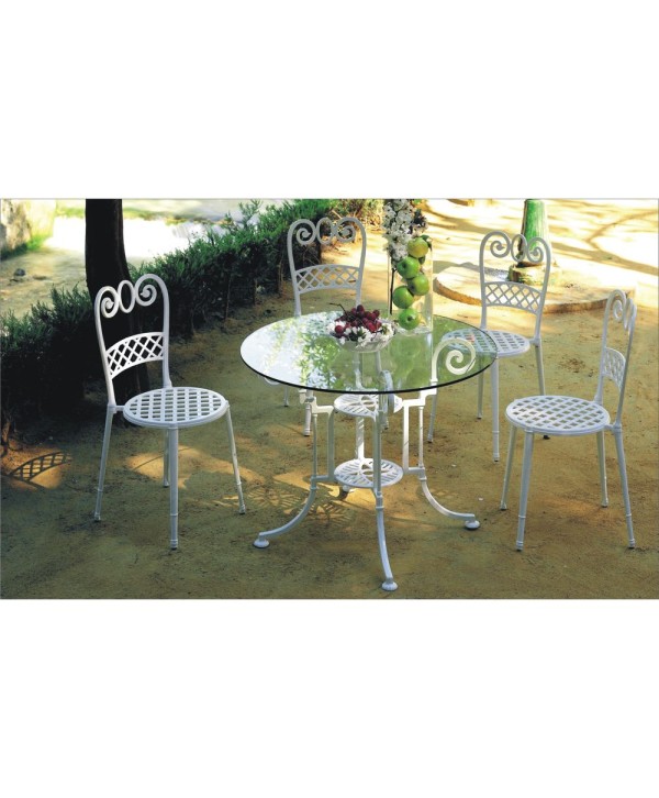 MSE-25 MSE-41 Mesa y silla con rizos de aluminio