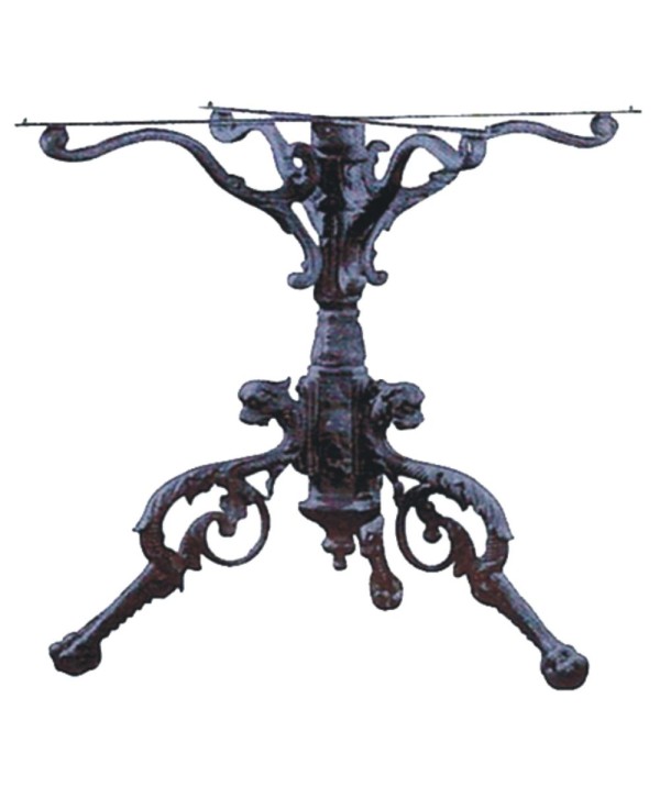 MSE-67 Pie de mesa diseño rústico de hierro fundido