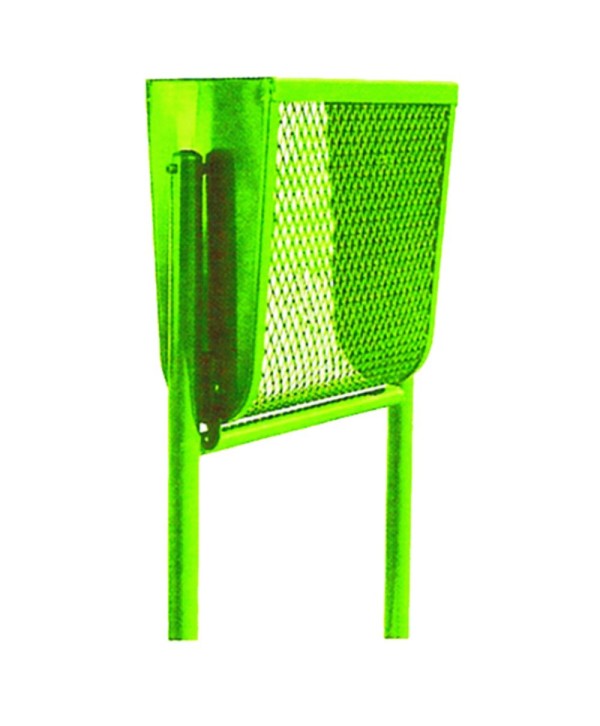 PP-4 Papelera de hierro para parques en color verde