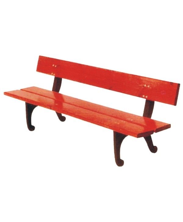 B-17 Banco fabricado de madera con hierro para escuelas