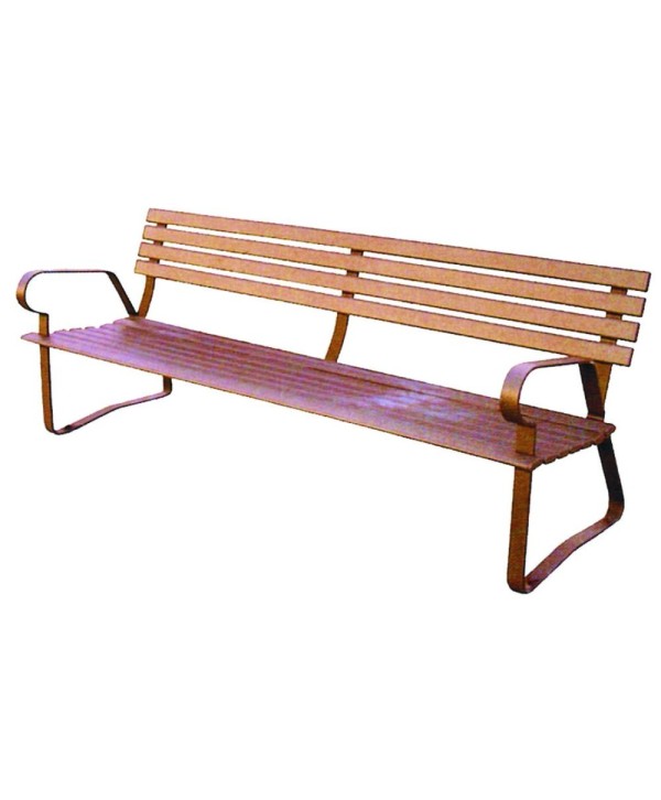 B-42 Banco pletina de hierro para grandes fincas