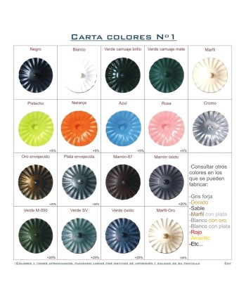 Carta de colores forja Nº1
