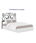 C-52 Cabecero con patas de forja modelo galatea
