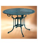 MSE-25 Mesa de aluminio fundido para patios, jardines y hostelería