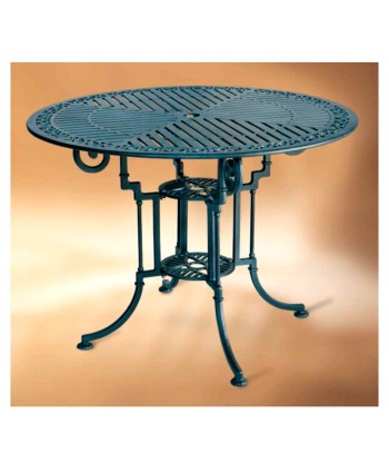 MSE-25 Mesa de aluminio fundido para patios, jardines y hostelería