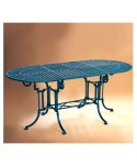 MSE-25 Mesa ovalada de aluminio fundido para jardines y terrazas