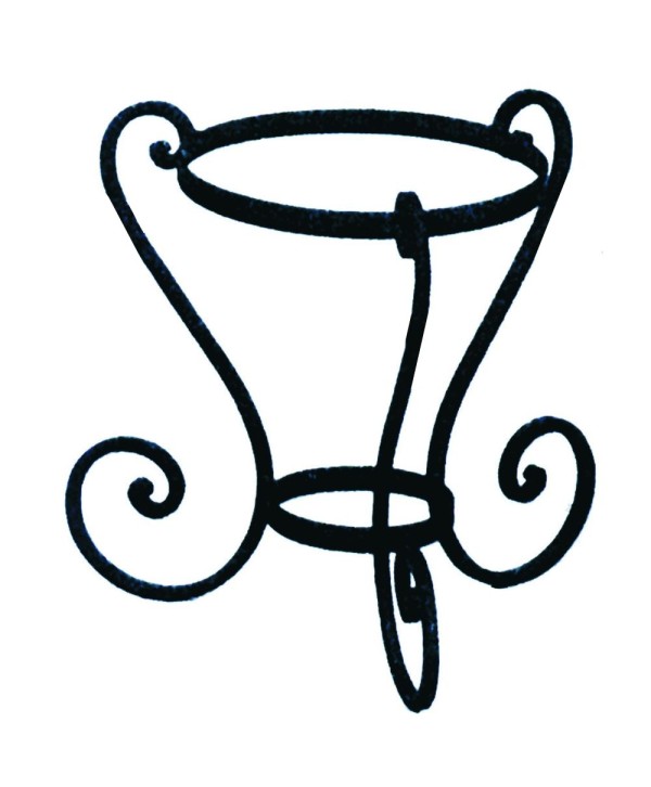 M-22 Macetero modelo moderno de forja artística