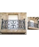 Balcones de forja con cristal, fundición ornamental...