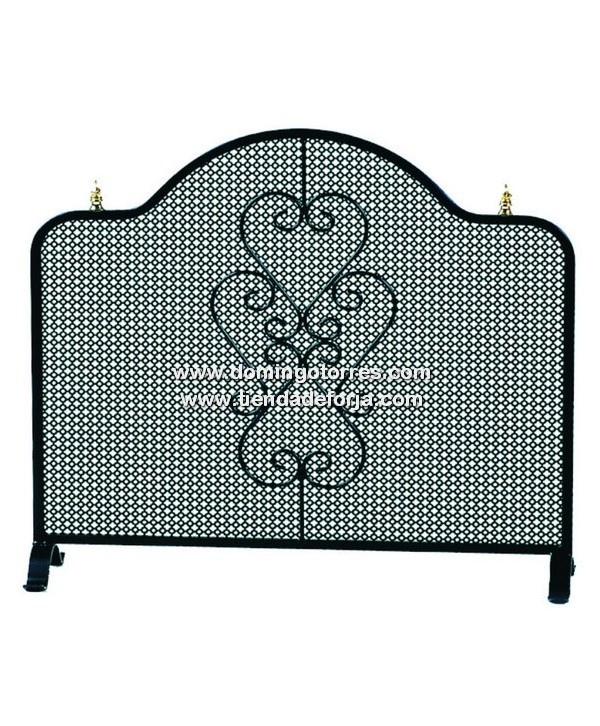 Pantalla-salvachispas chimenea de forja PA-8 - Domingo Torres, S.L